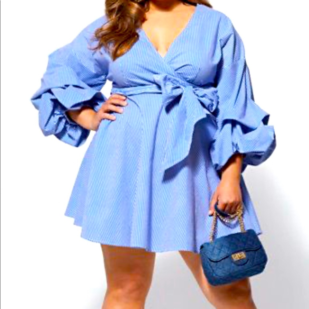 Abby wrap shirt dress